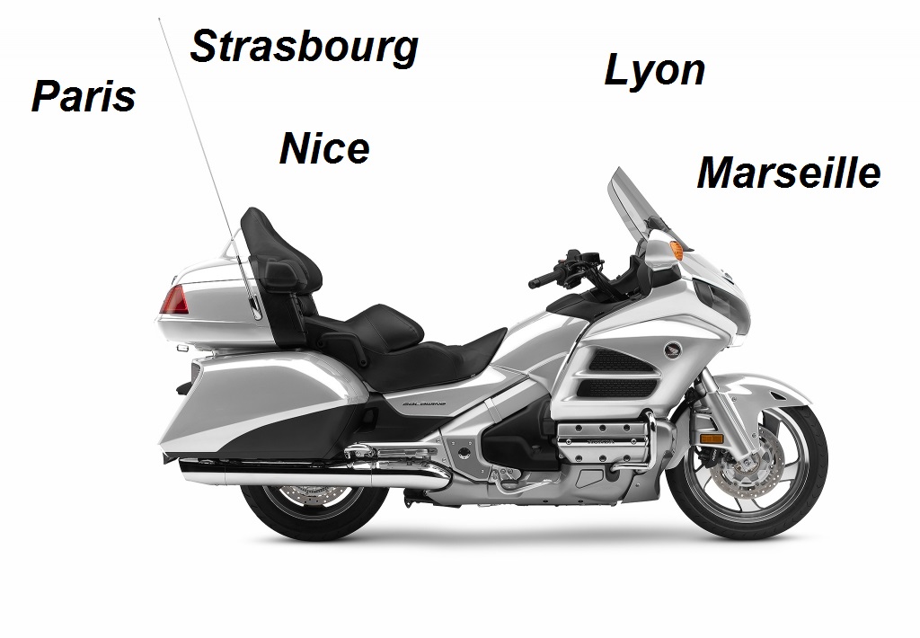 Trouver un taxi moto à Lyon, Marseille, Nice, Strasbourg ou Paris